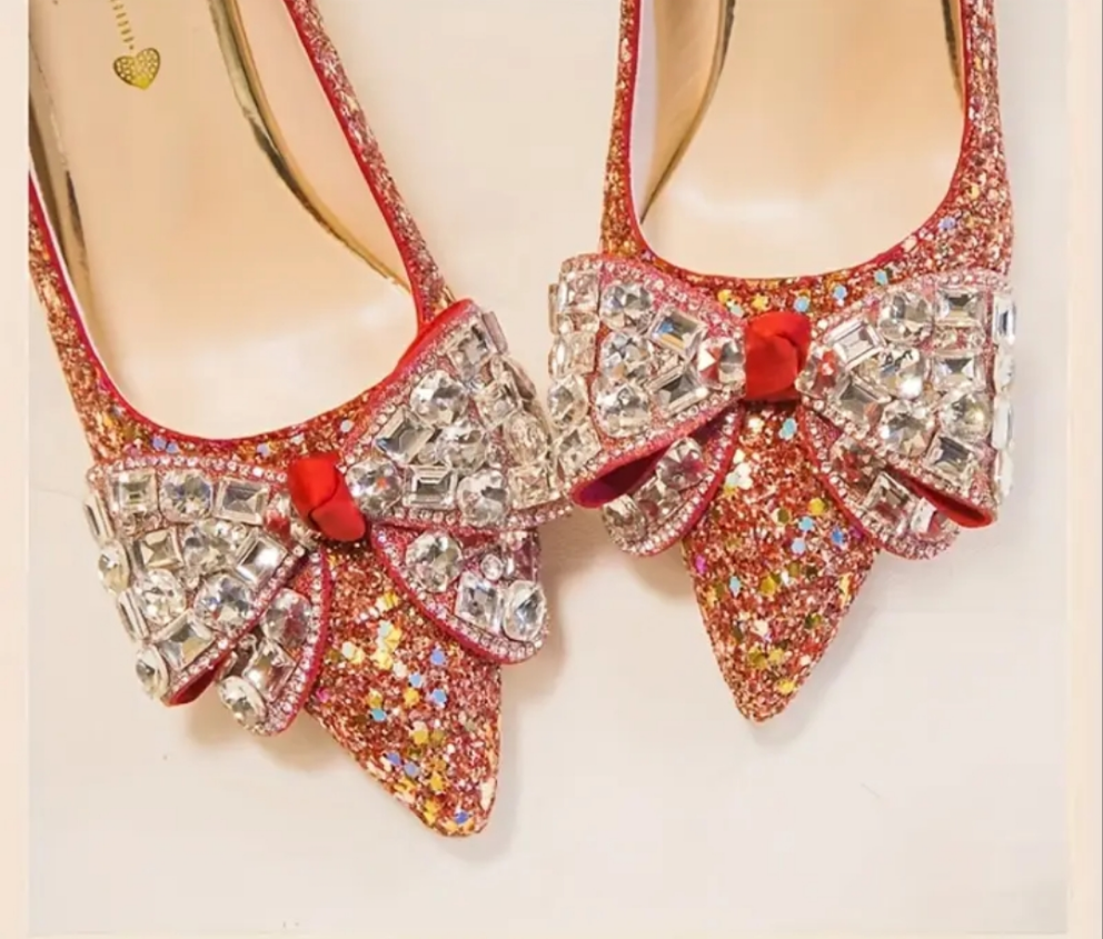 Luxury Red bow heels ( PreOrder )