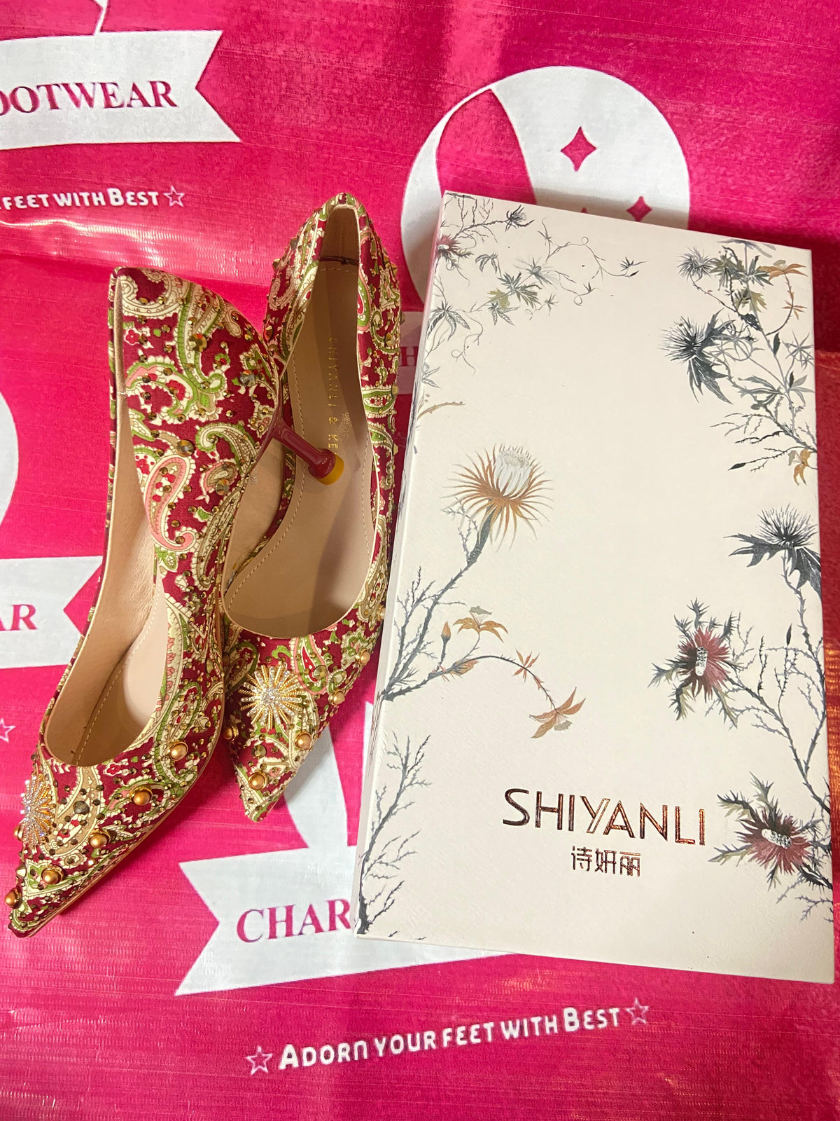 Maroon Vintage Heels