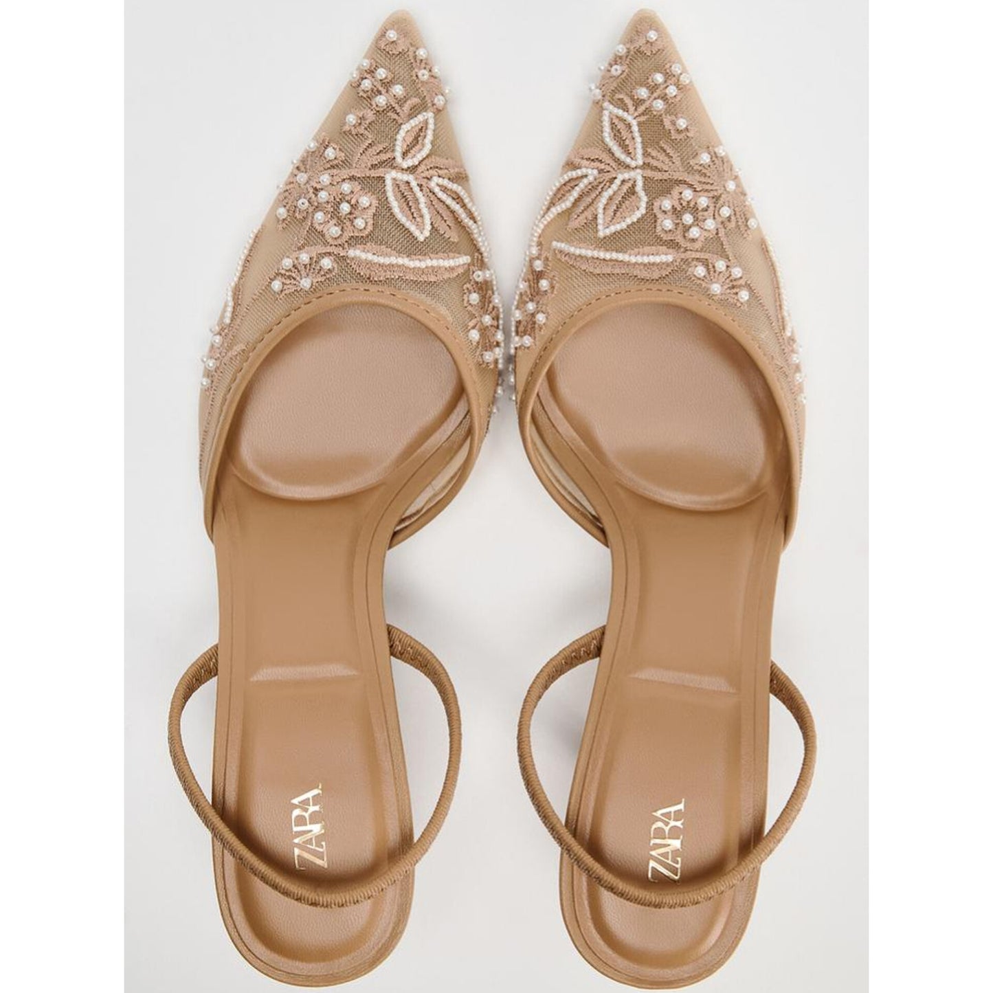 ZARA Pearl Embellished Heels ( PreOrder )