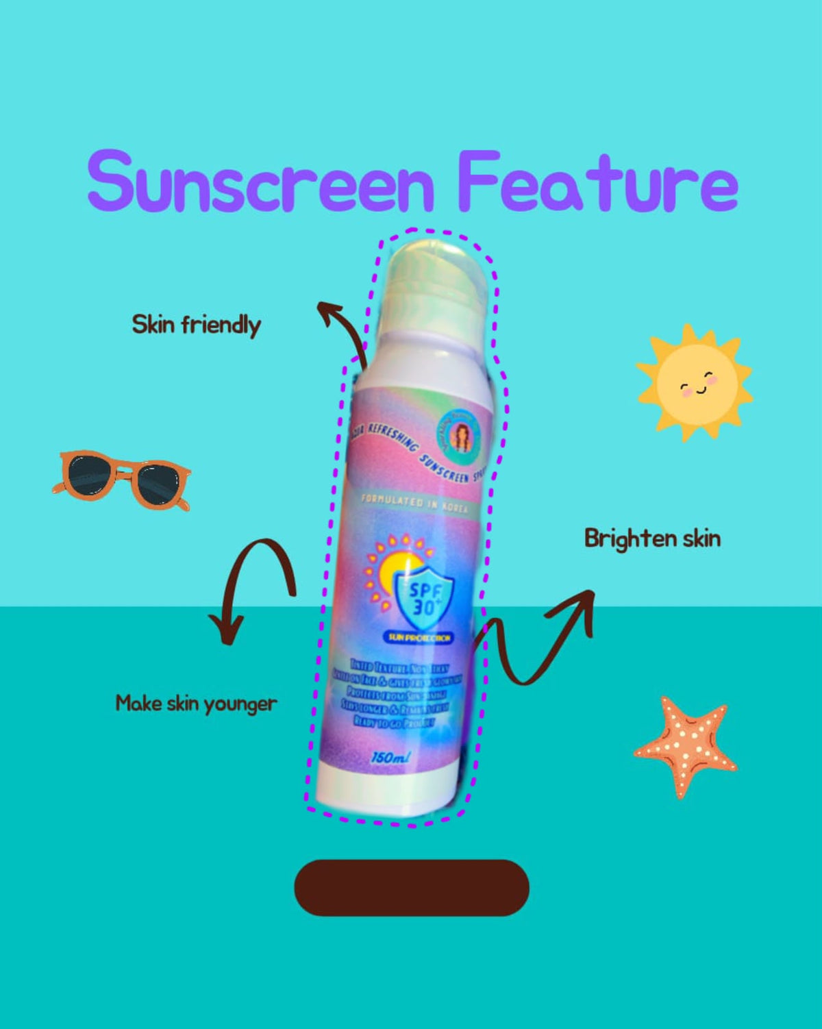 Korean AQUA Refreshing Sunscreen