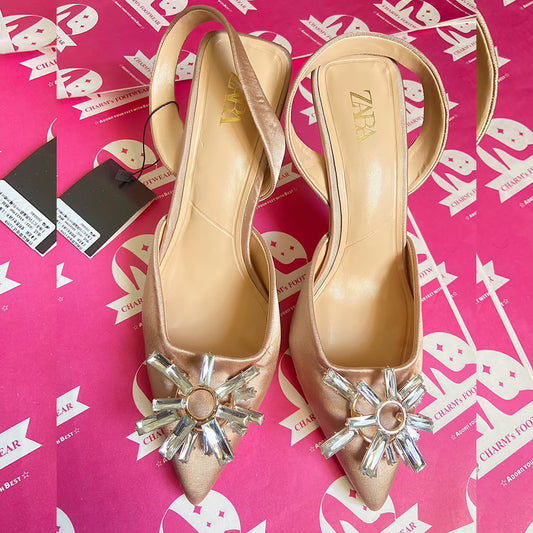 ZARA nude heels