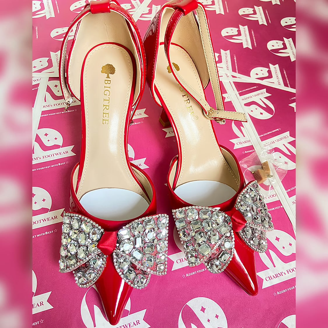 Red BIGTREE Bow-Heels♥️ (pre order)