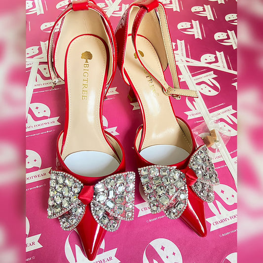 Red BIGTREE Bow-Heels♥️ (pre order)