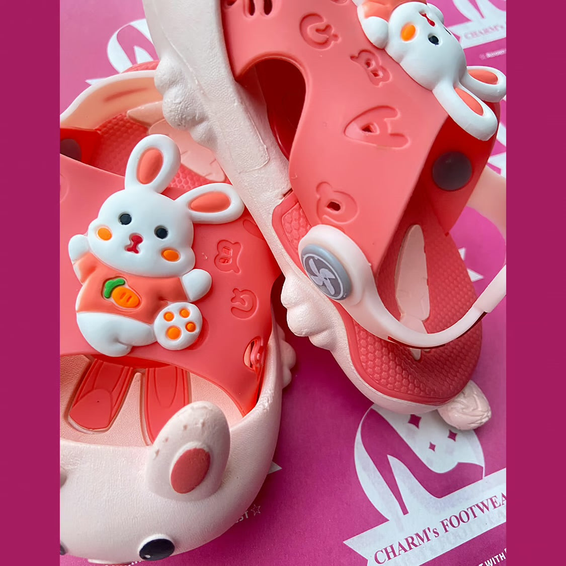 Orange kids crocks