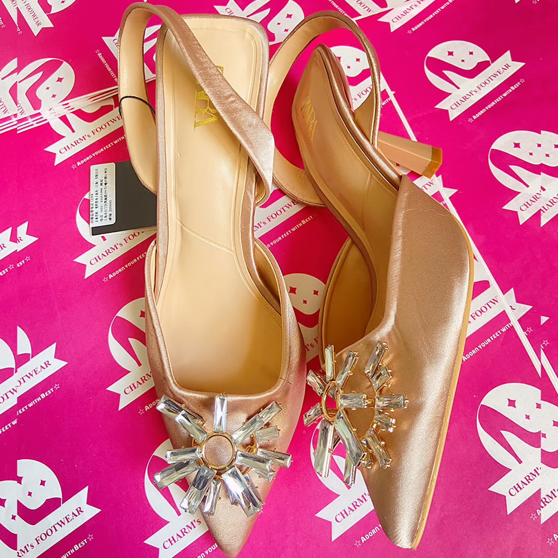 ZARA nude heels