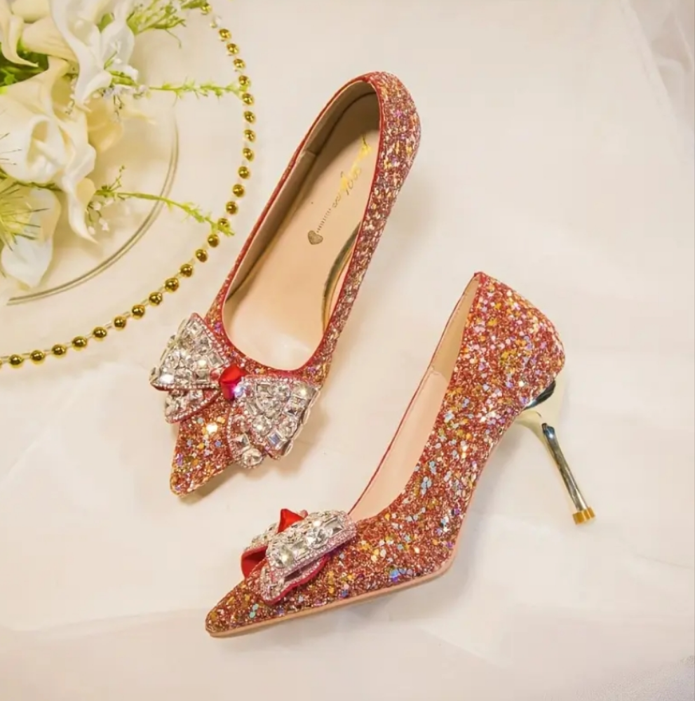 Luxury Red bow heels ( PreOrder )