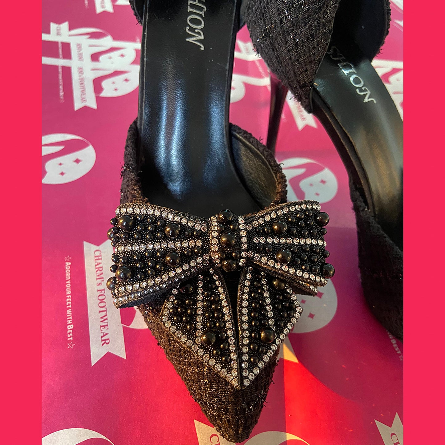 Bow Black Heels🖤