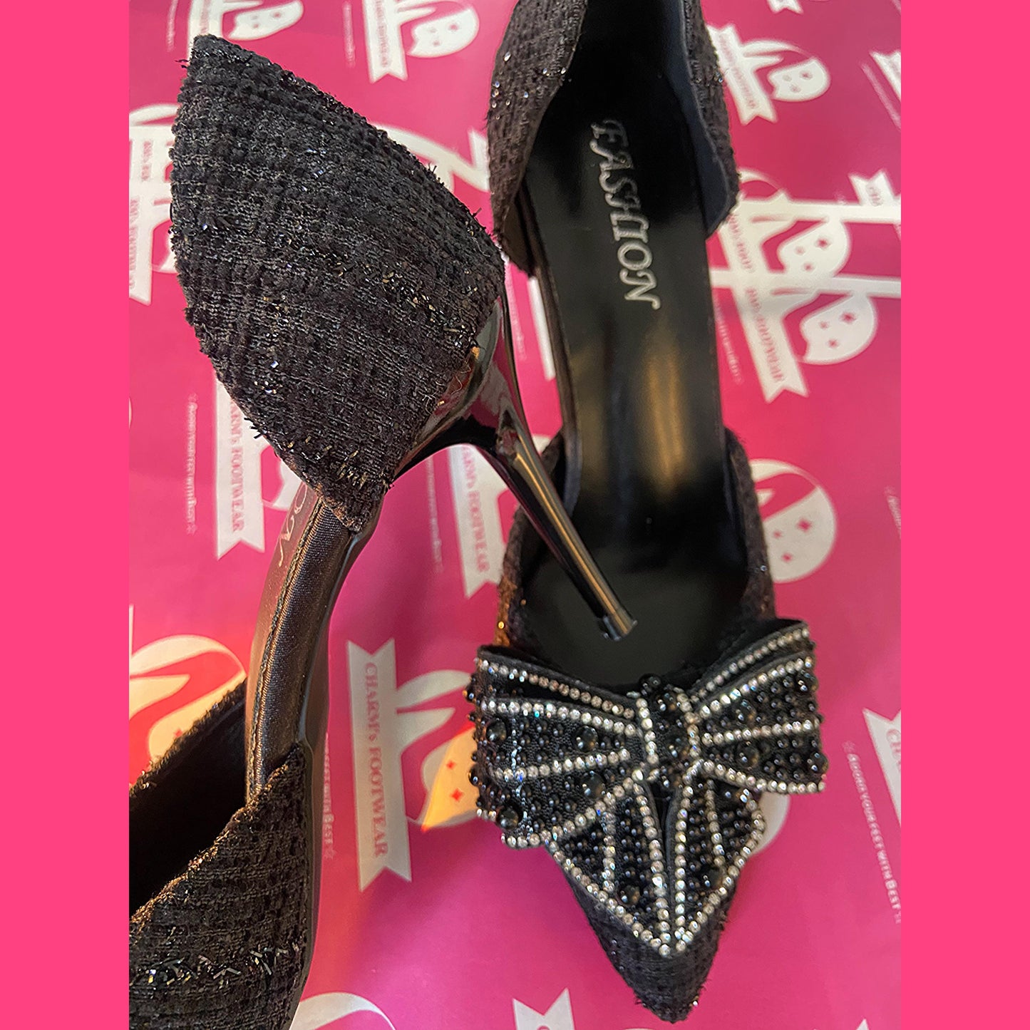 Bow Black Heels🖤