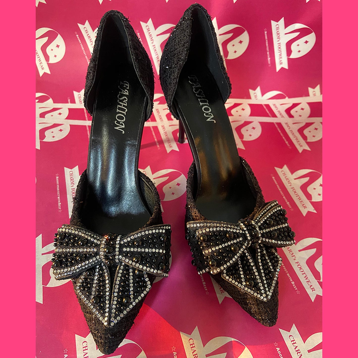 Bow Black Heels🖤