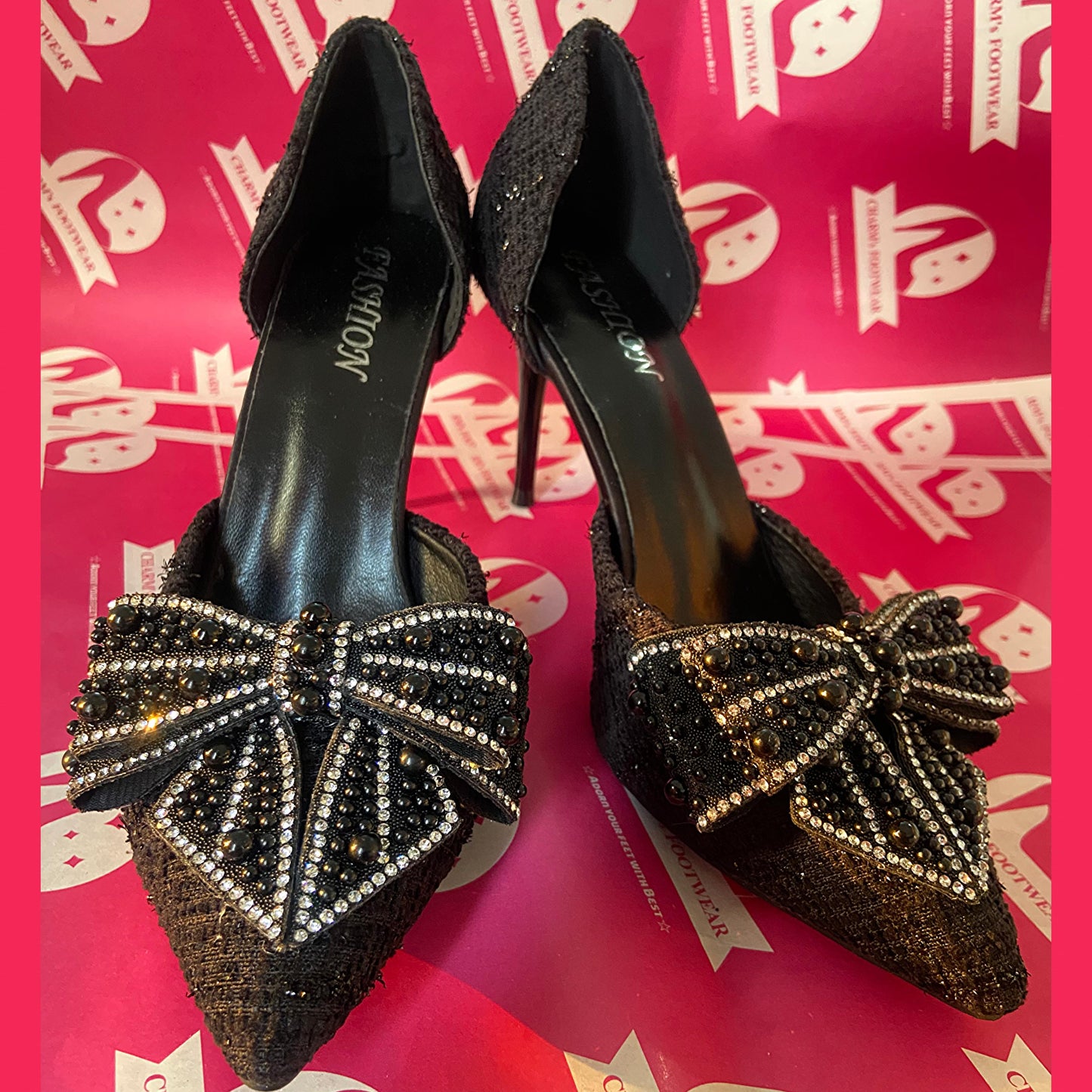 Bow Black Heels🖤