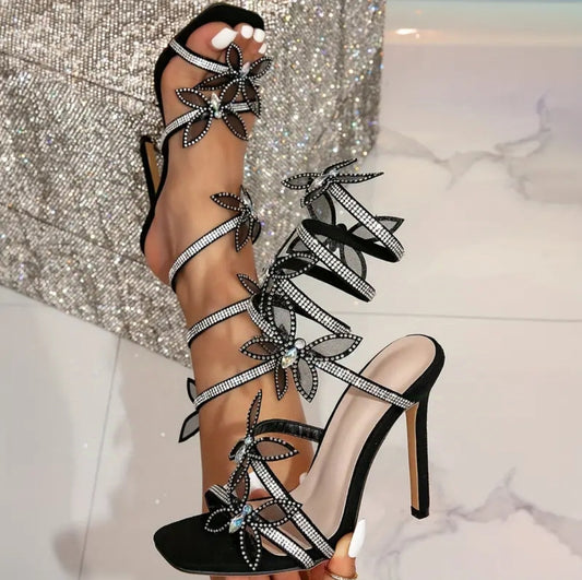Black Long straps HighHeels