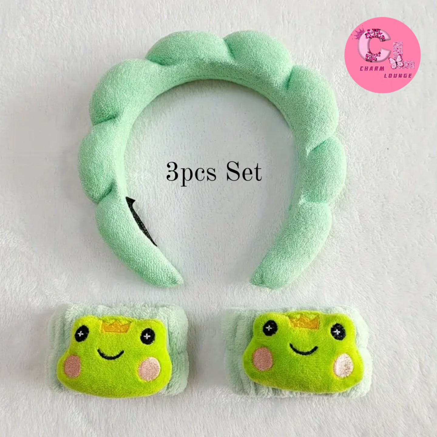 3pcs plush Headband+ Wristband Sets