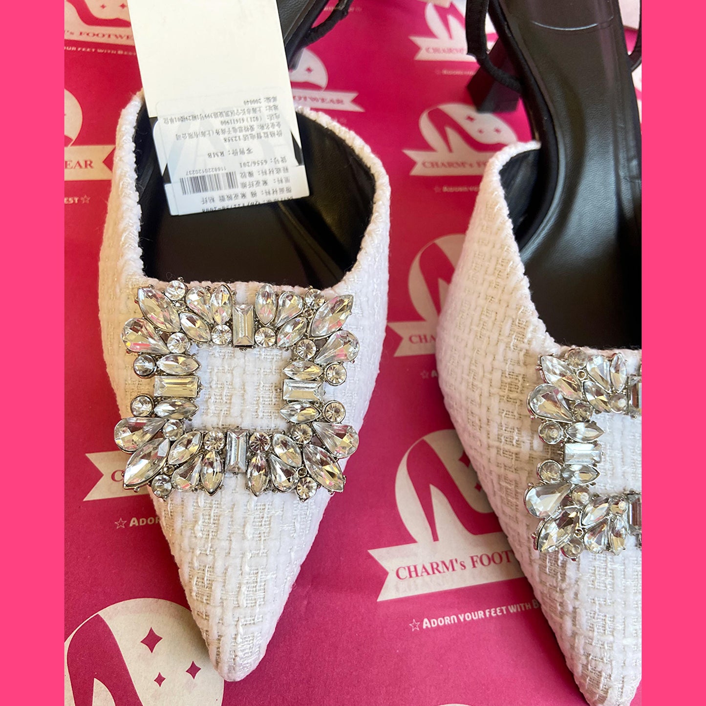 ZARA white kitten heels ( PreOrder )
