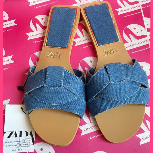 ZARA denim Slides ( PreOrder )