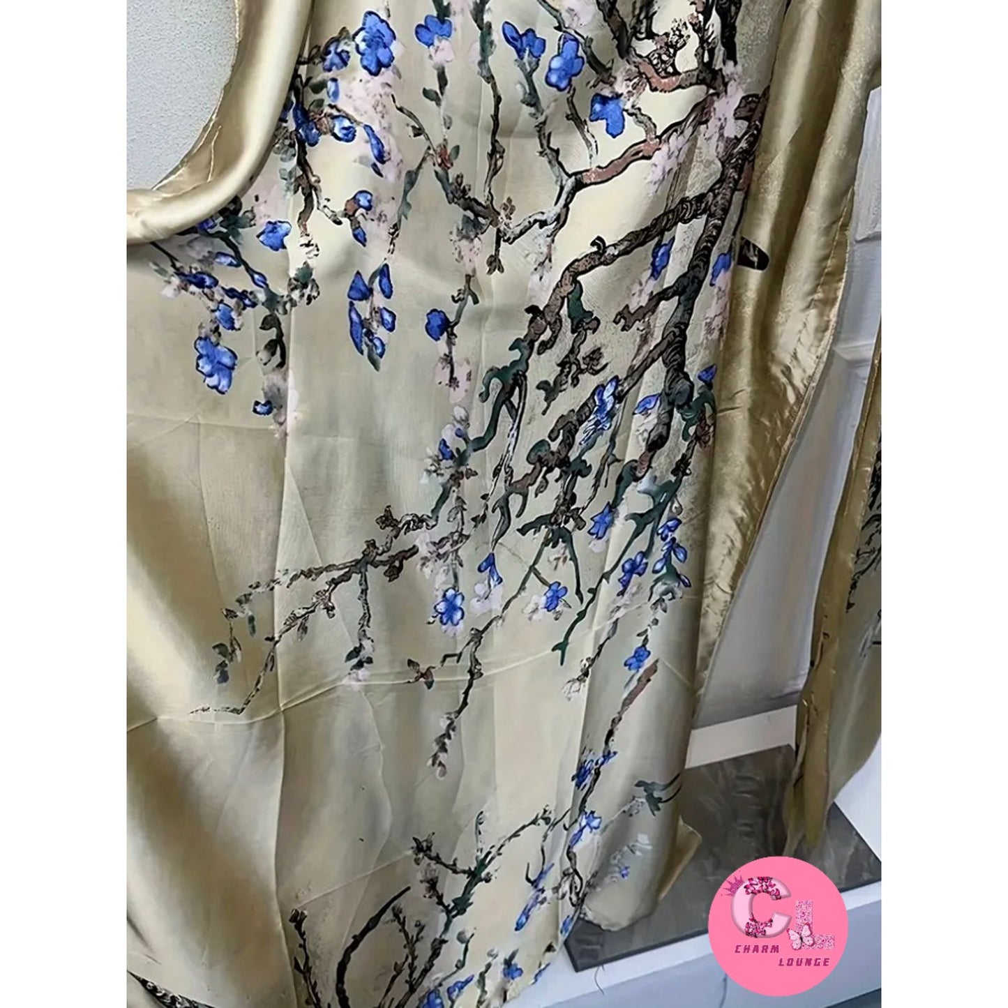 2pcs Silk Satin Maxi dress