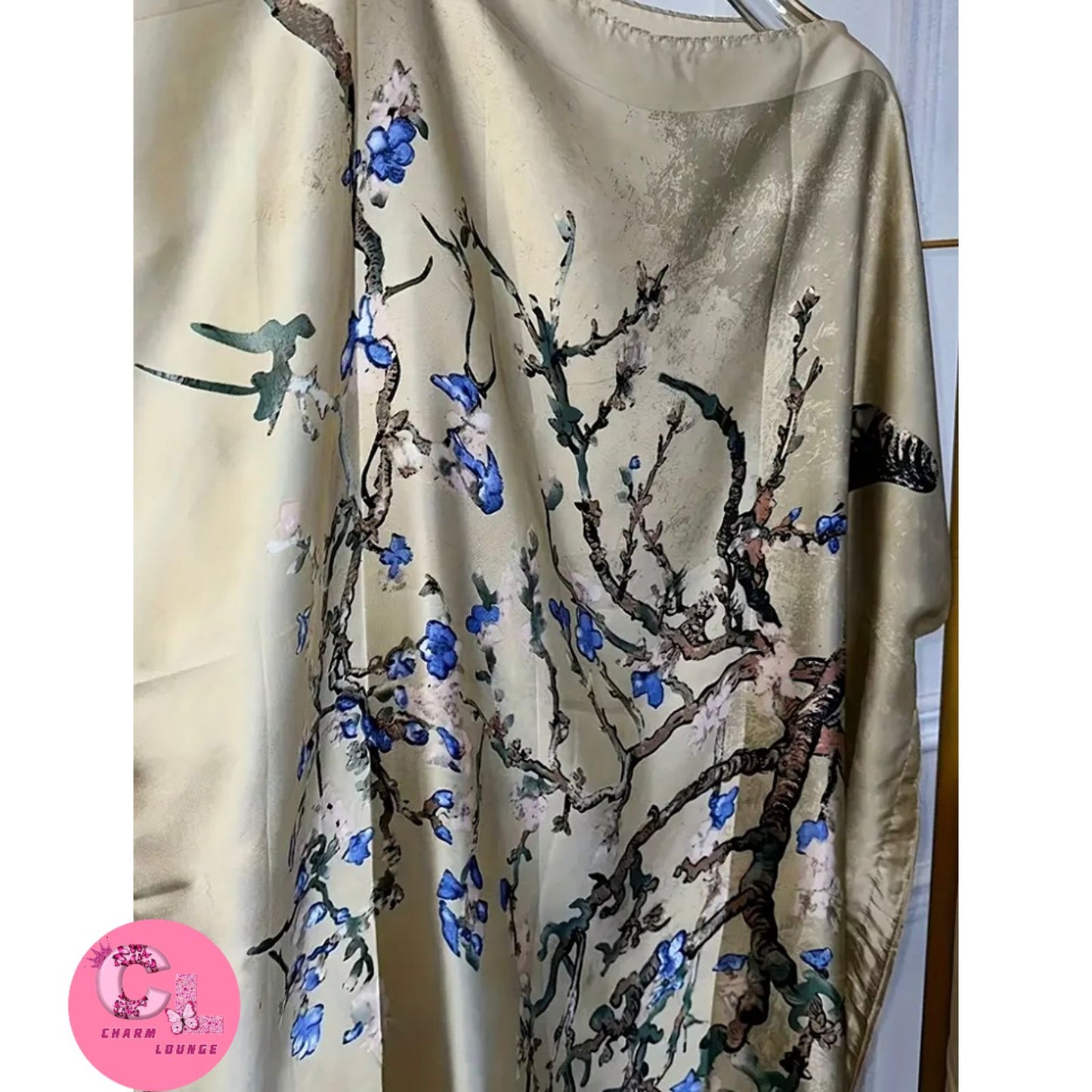 2pcs Silk Satin Maxi dress