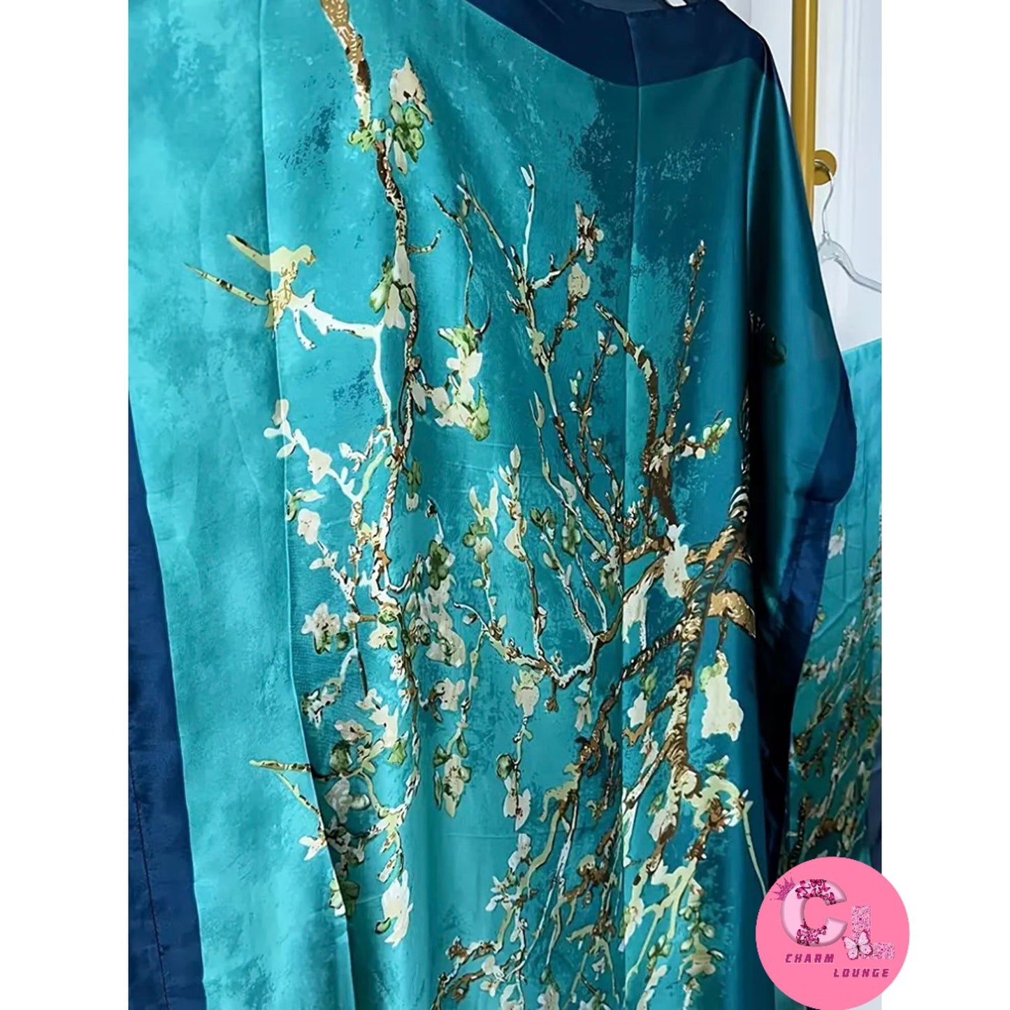 2pcs Silk Satin Maxi dress