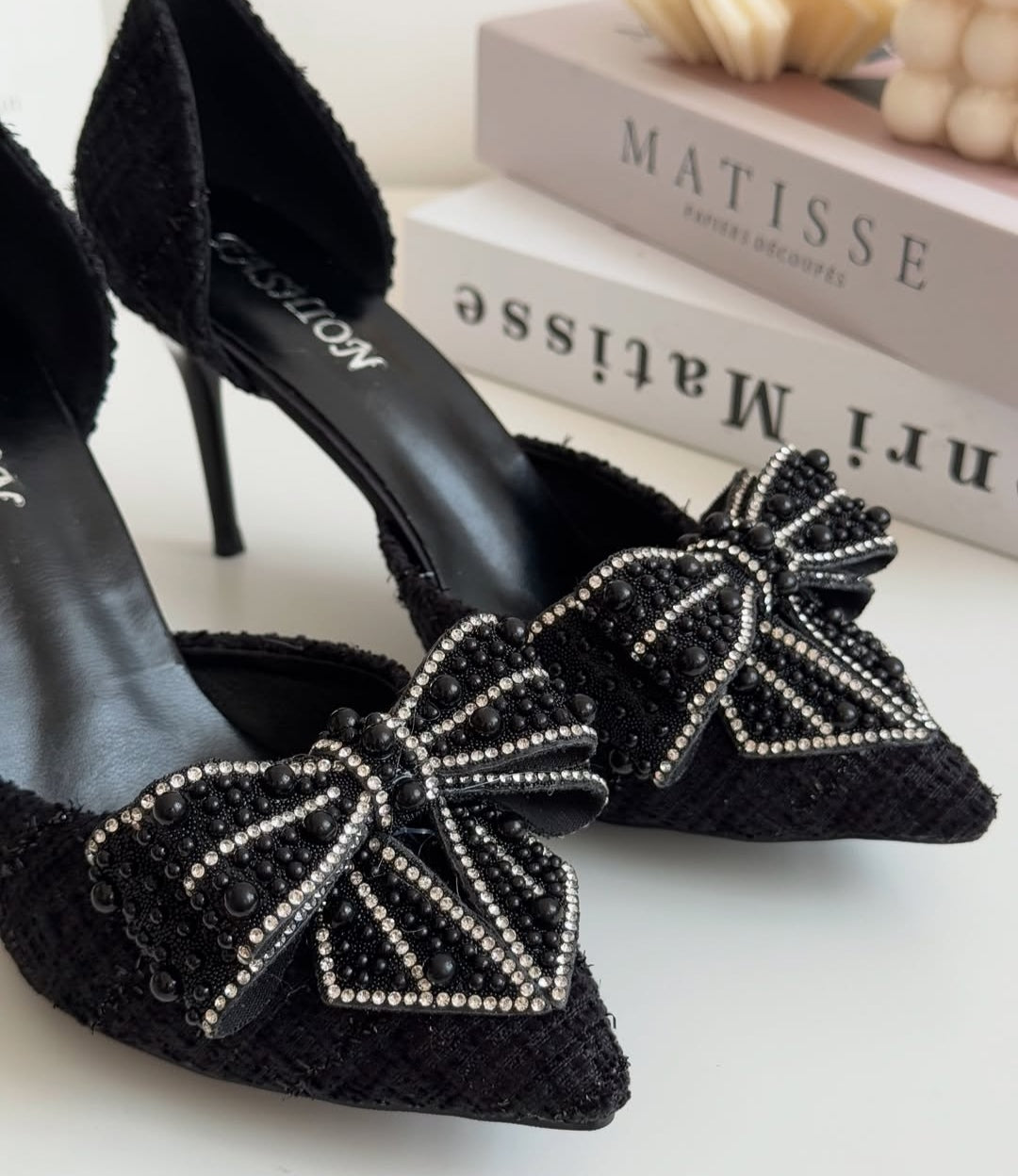 Korean Bow Black Heels🖤