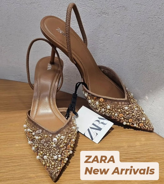ZARA new beige Heels✨