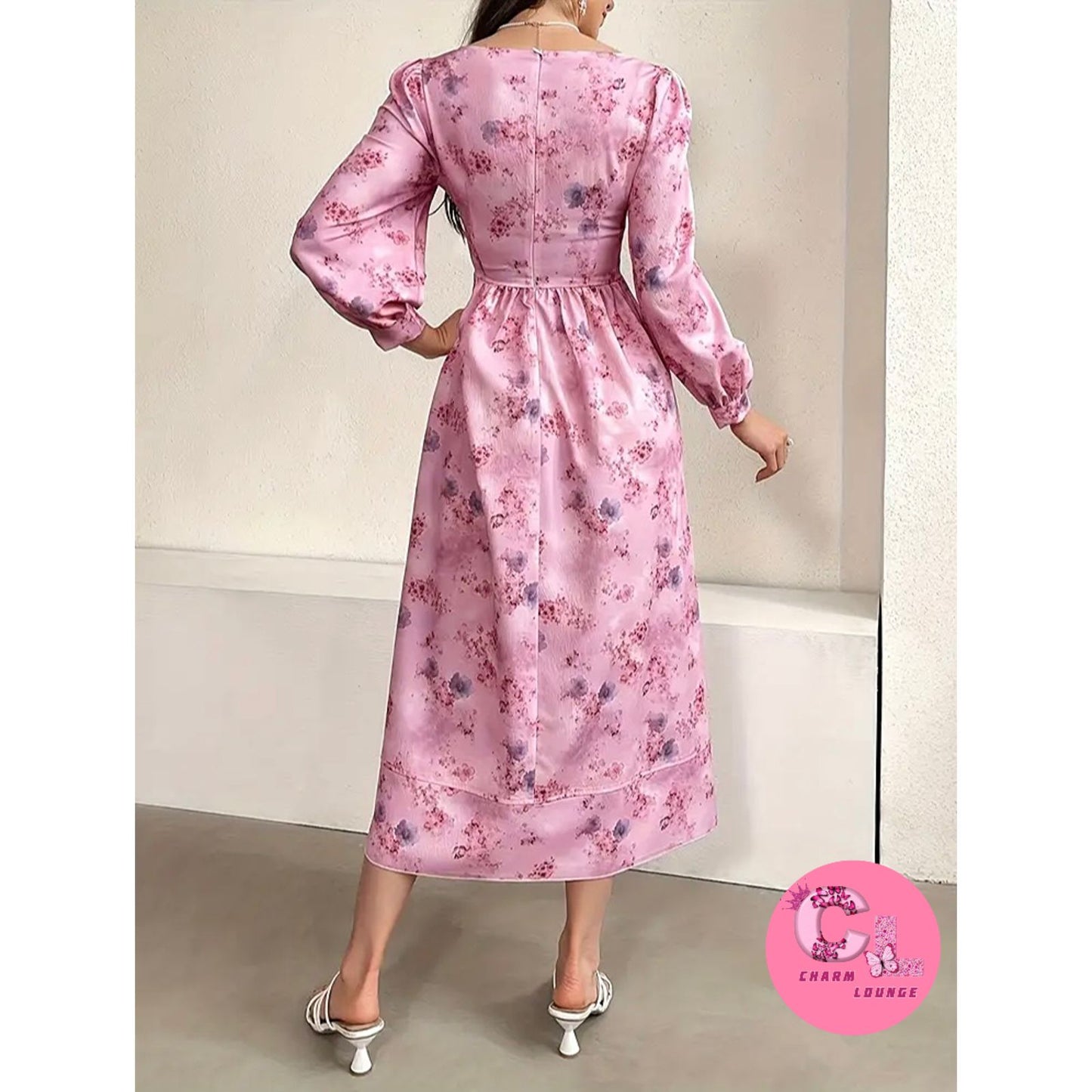 Korean Floral Maxi dress