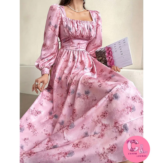 Korean Floral Maxi dress