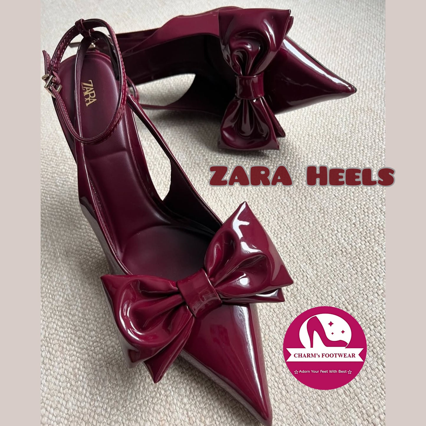 ZARA bow heels
