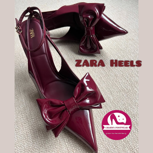 ZARA bow heels