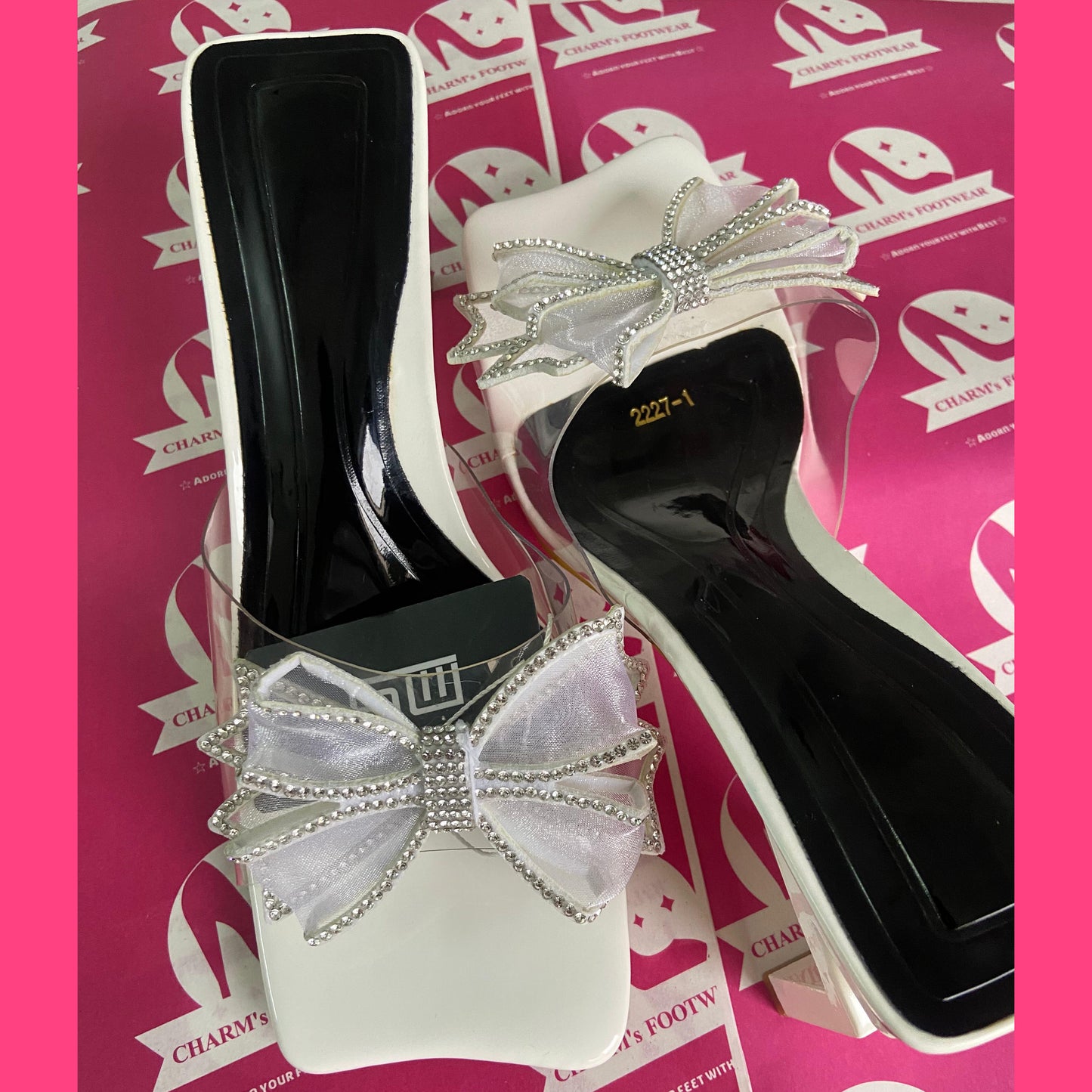 MS branded heels