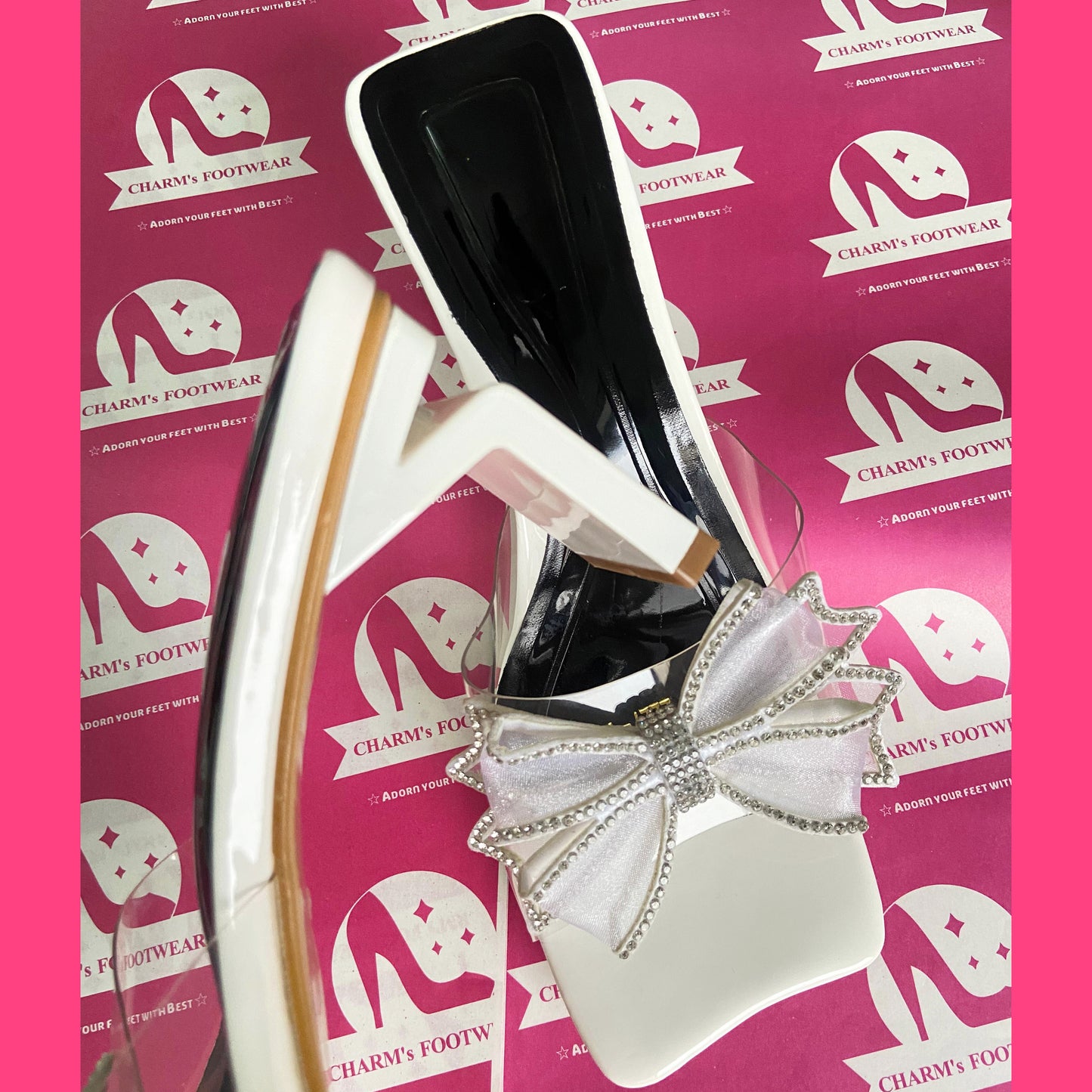 MS branded heels