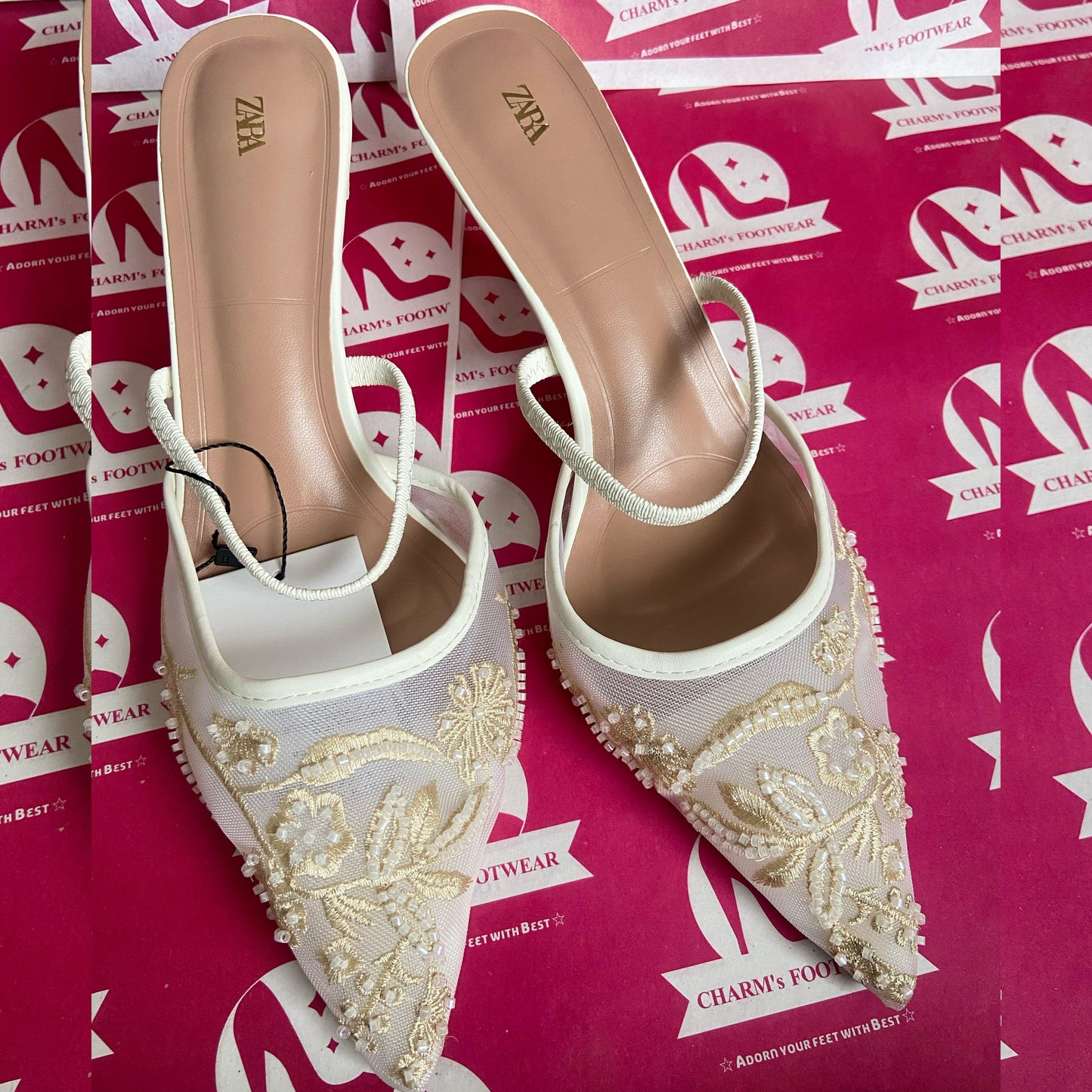 ZARA pearls white beauty😍