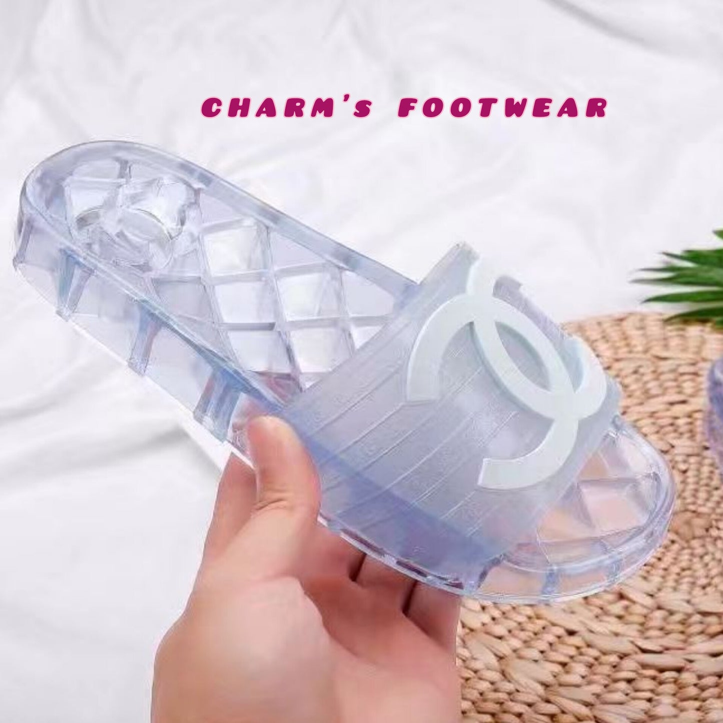 CHANNEL jelly Slippers