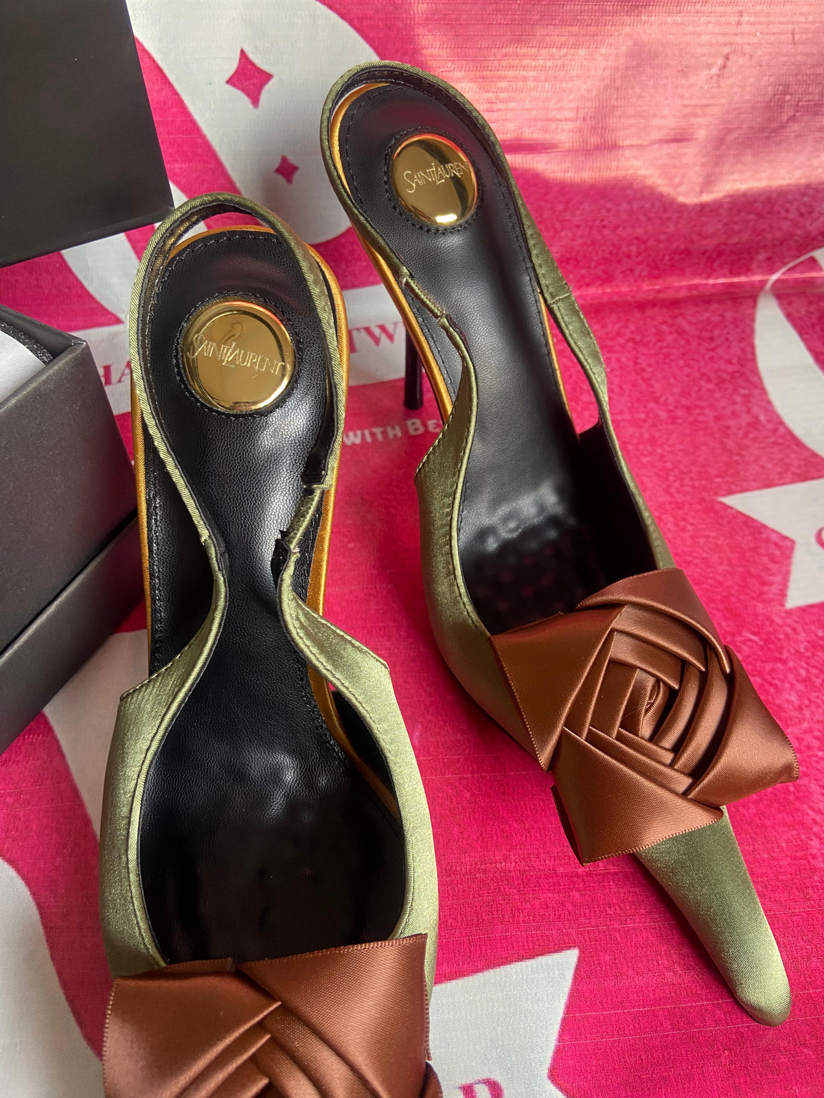 Saint Laurent Amalia Slingback heels