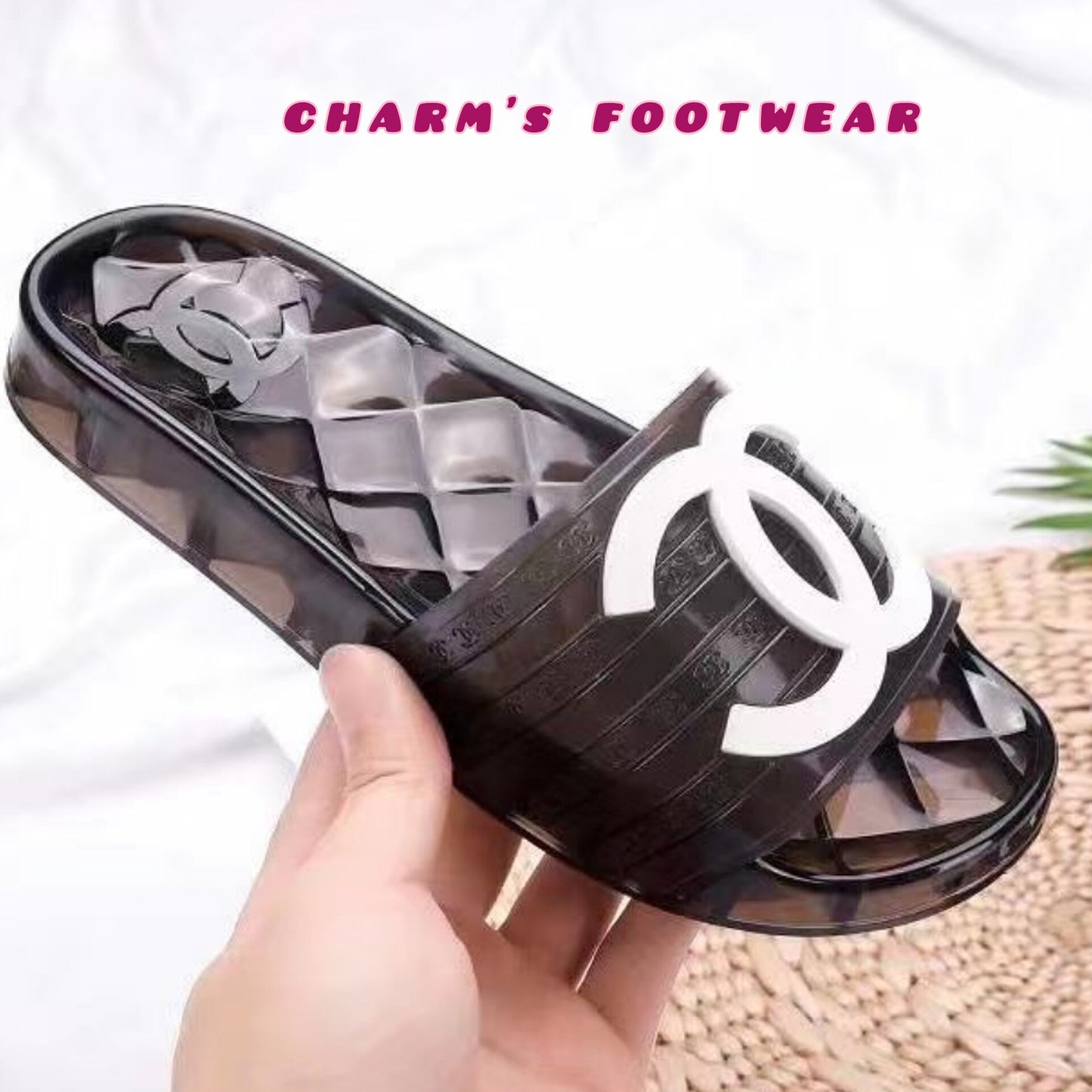 CHANNEL jelly Slippers