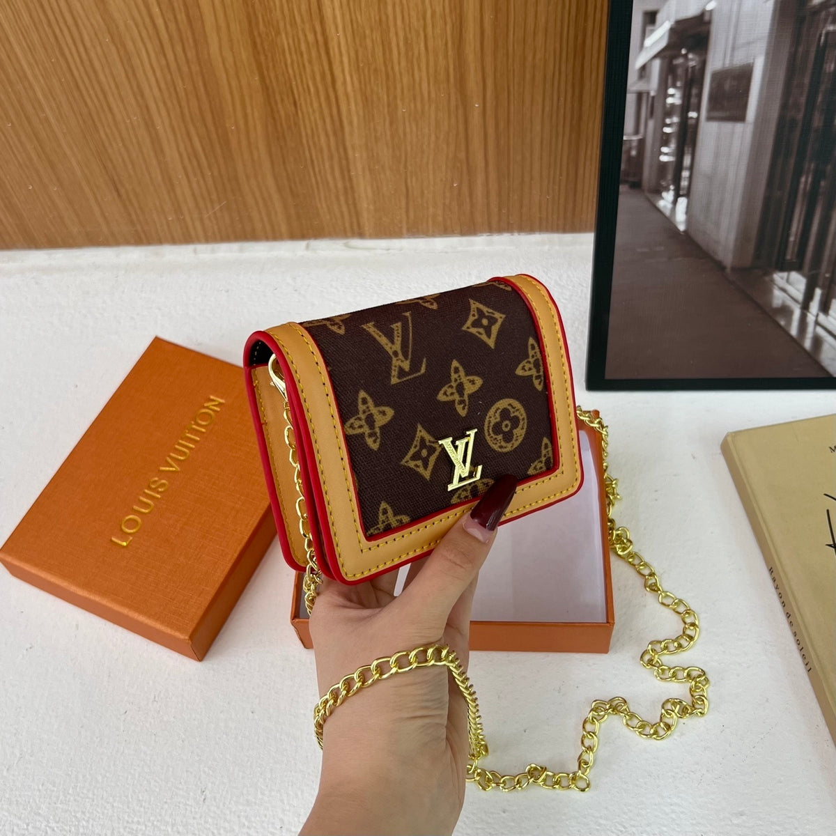 LV mini Chain Wallets