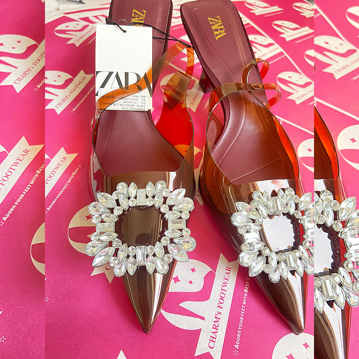 ZARA broach Heels