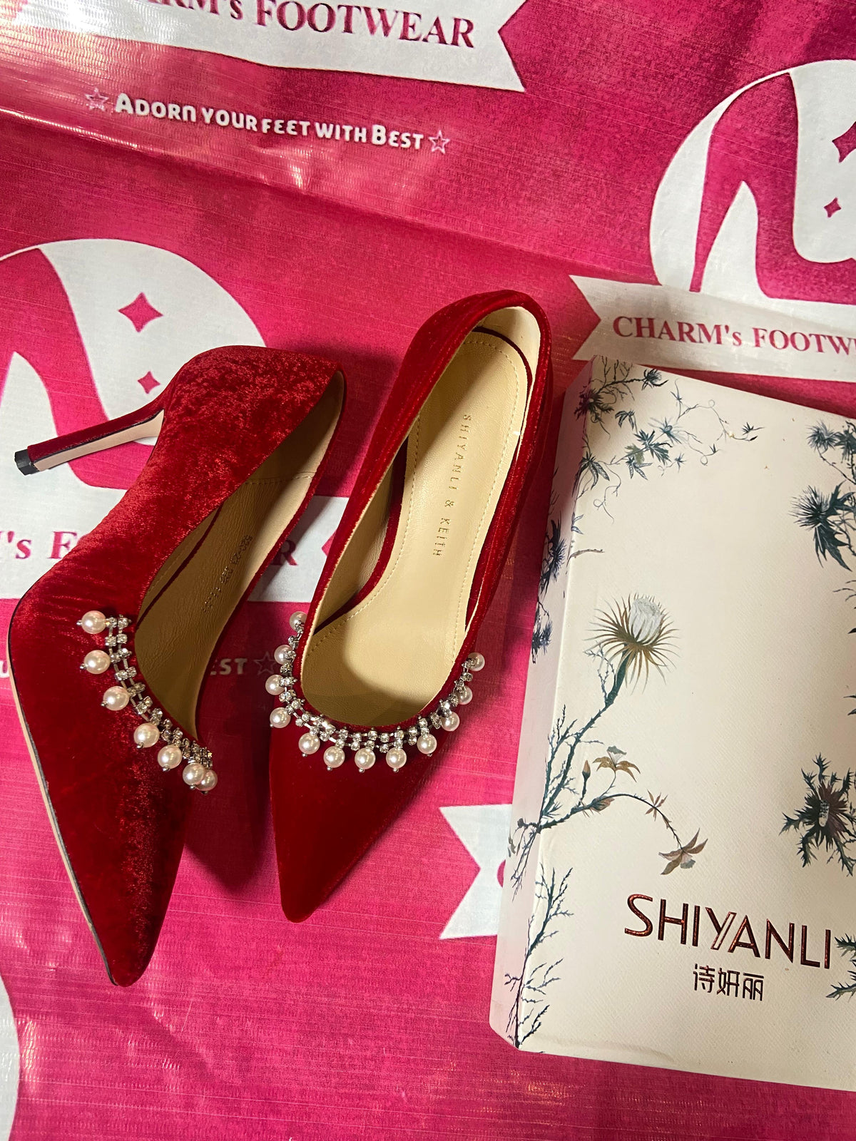 Velvet High Heels