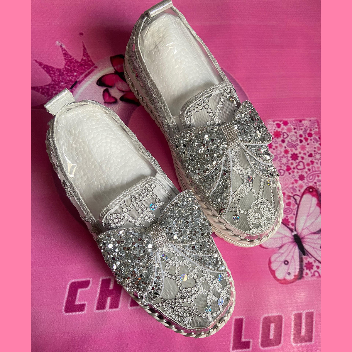 Korean Bow Mesh Sneakers
