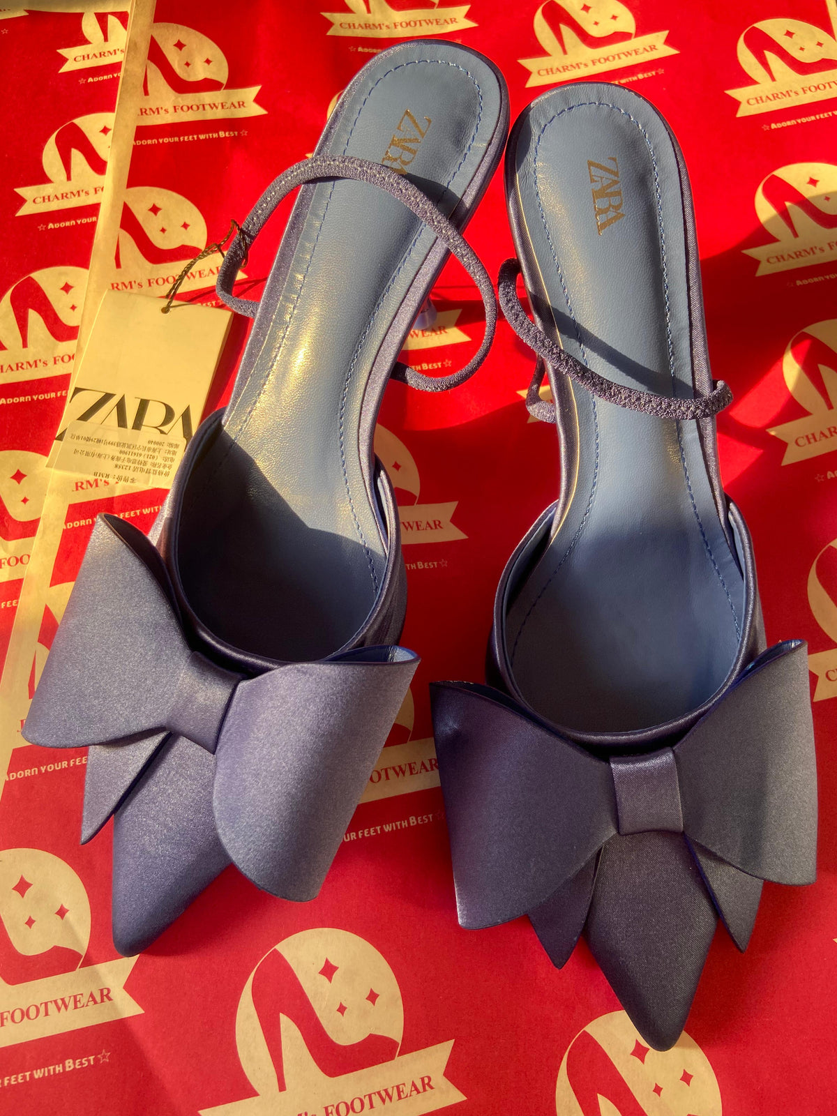 ZARA bowknot heels