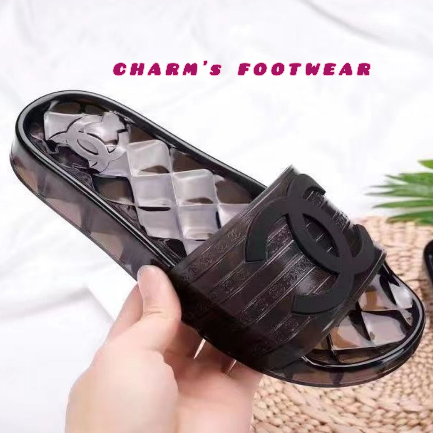 CHANNEL jelly Slippers