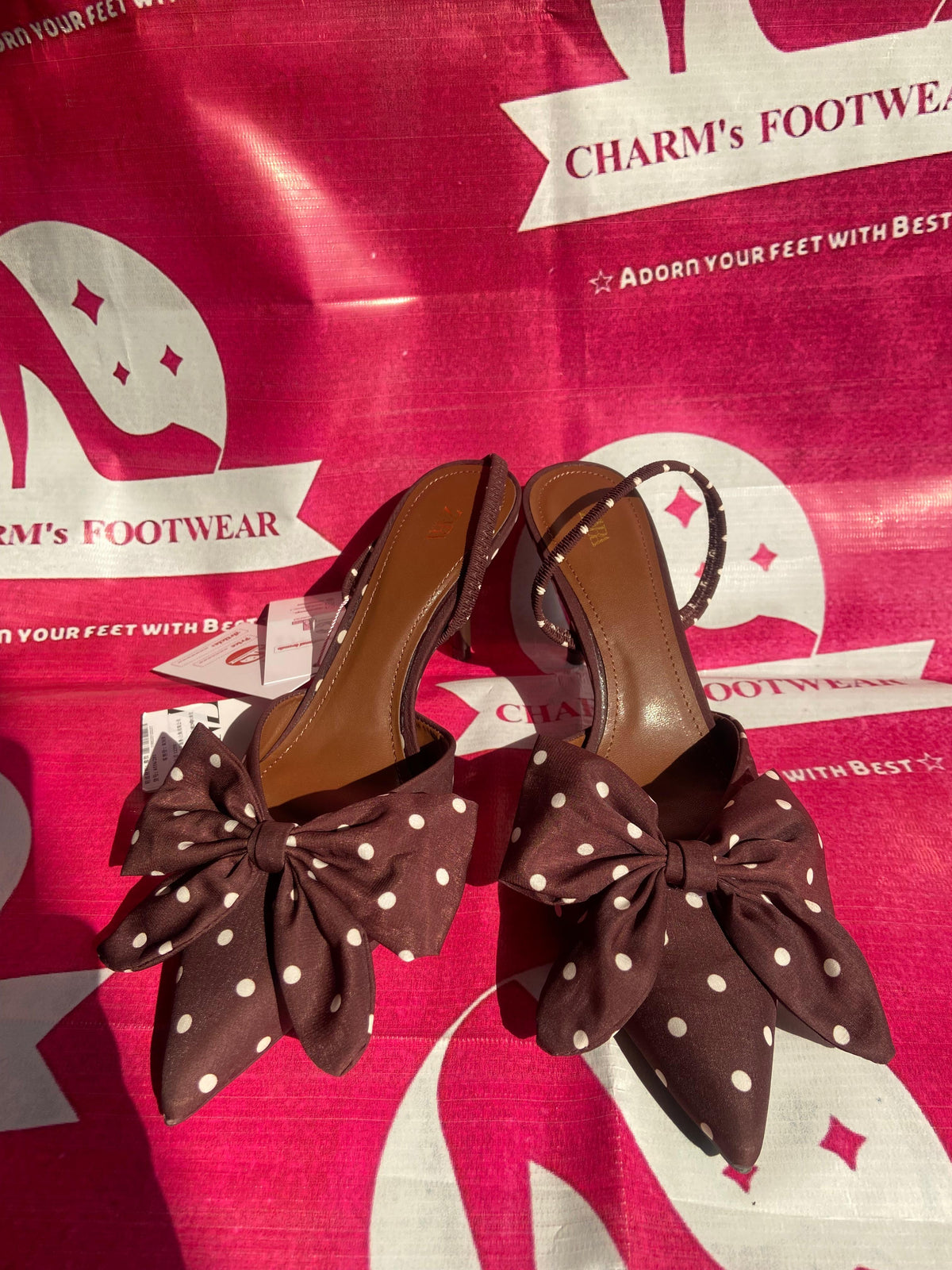ZARA bowknot heels