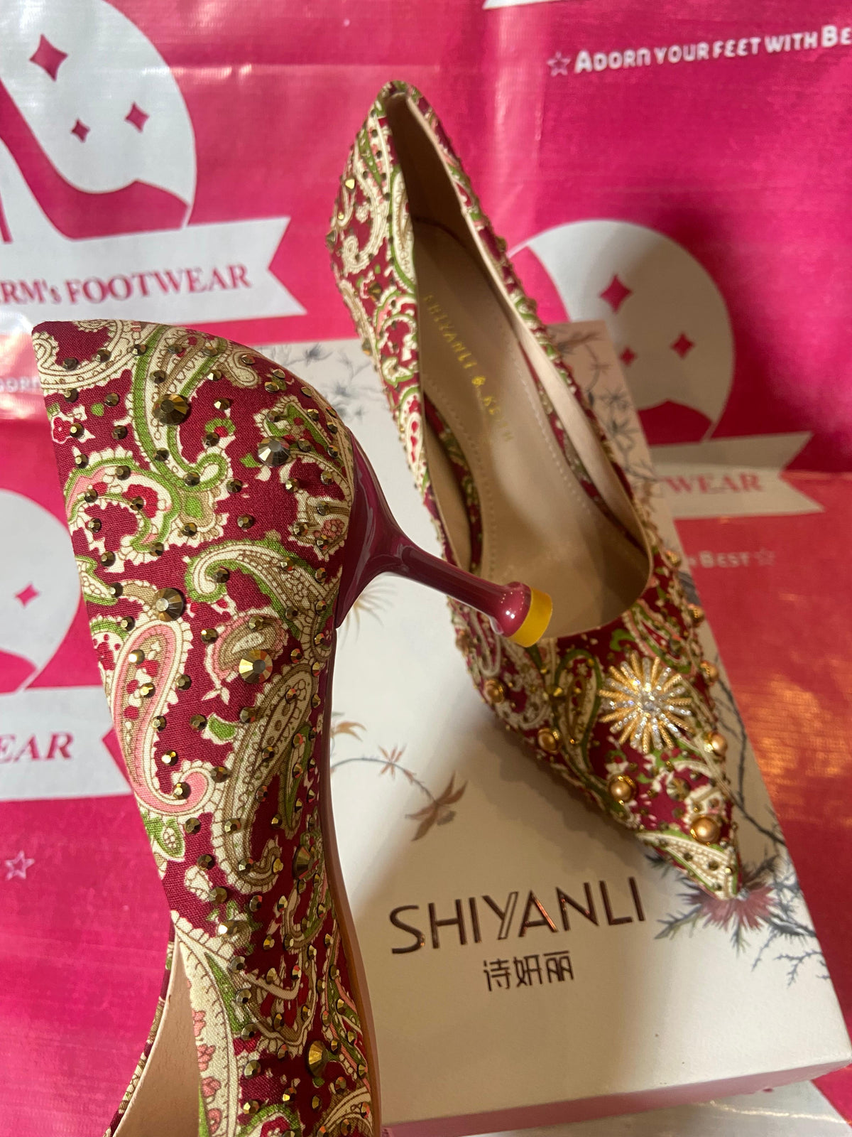 Maroon Vintage Heels