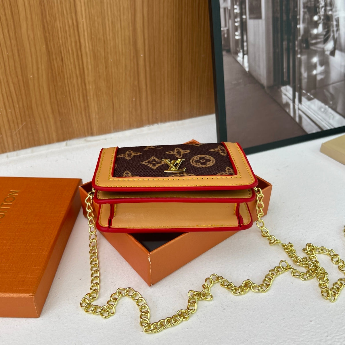 LV mini Chain Wallets