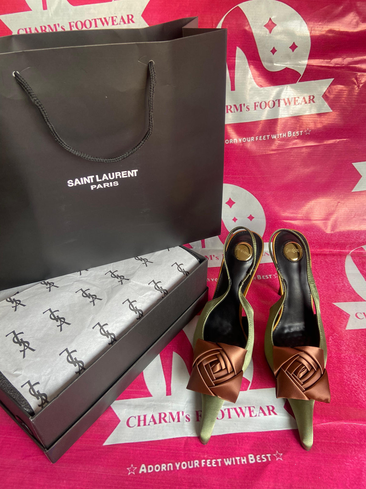 Saint Laurent Amalia Slingback heels