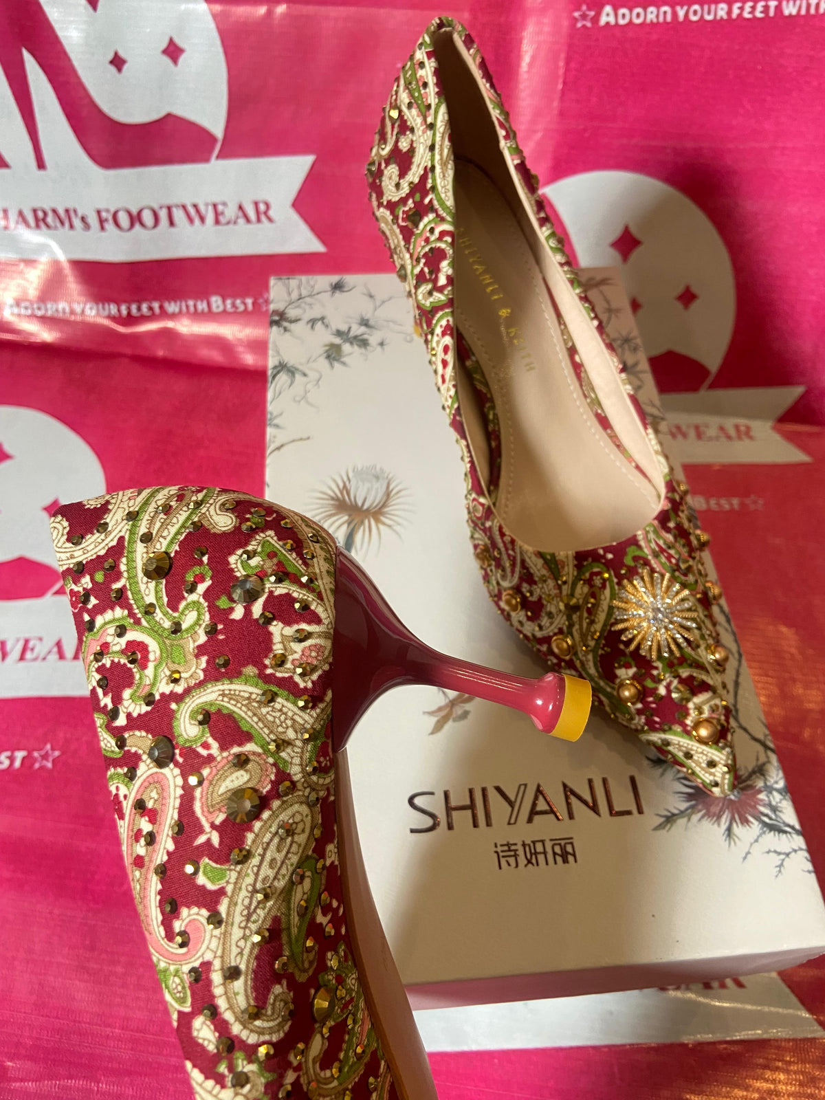Maroon Vintage Heels