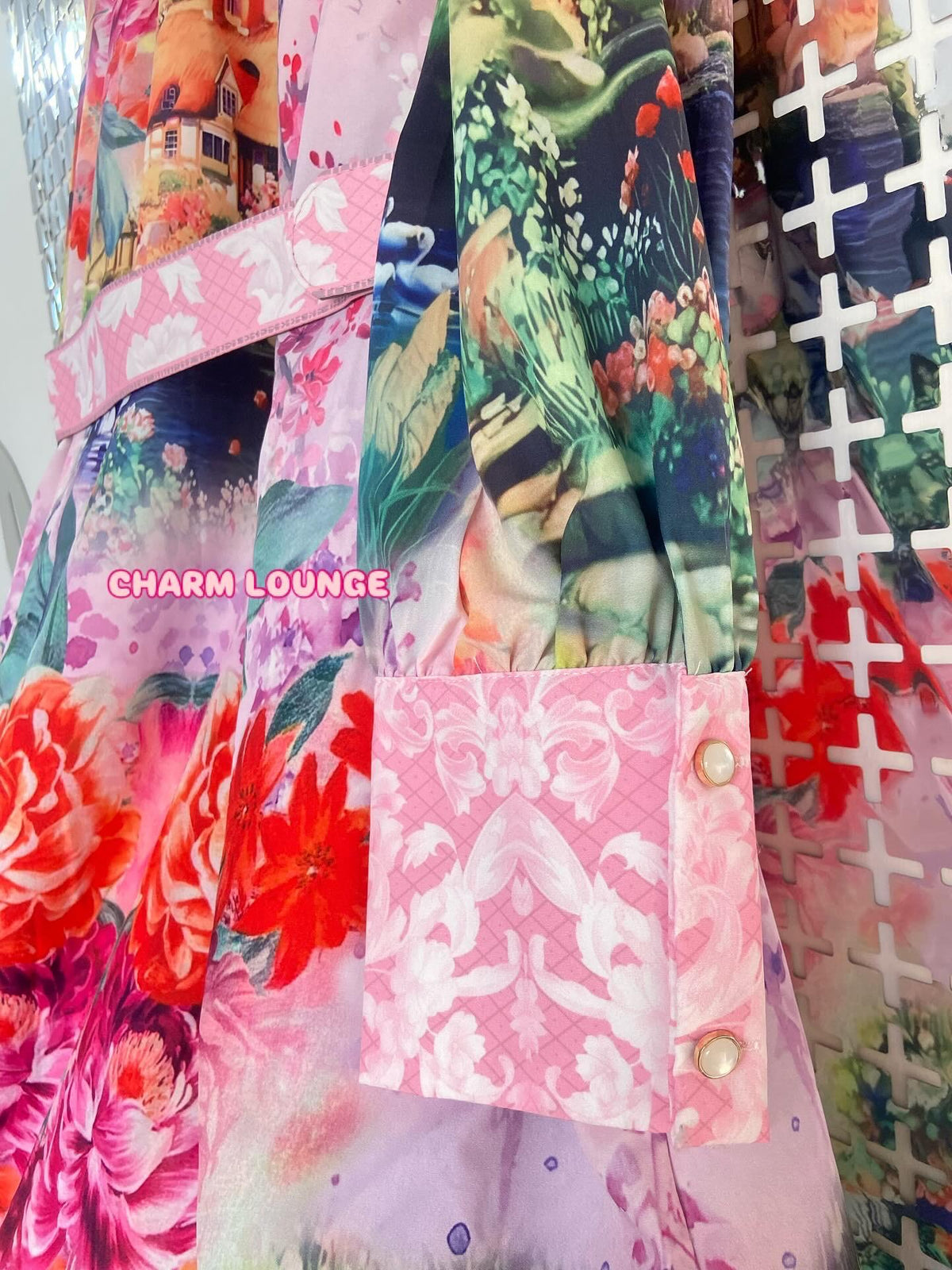 HighQuality Korean Floral Long Maxi