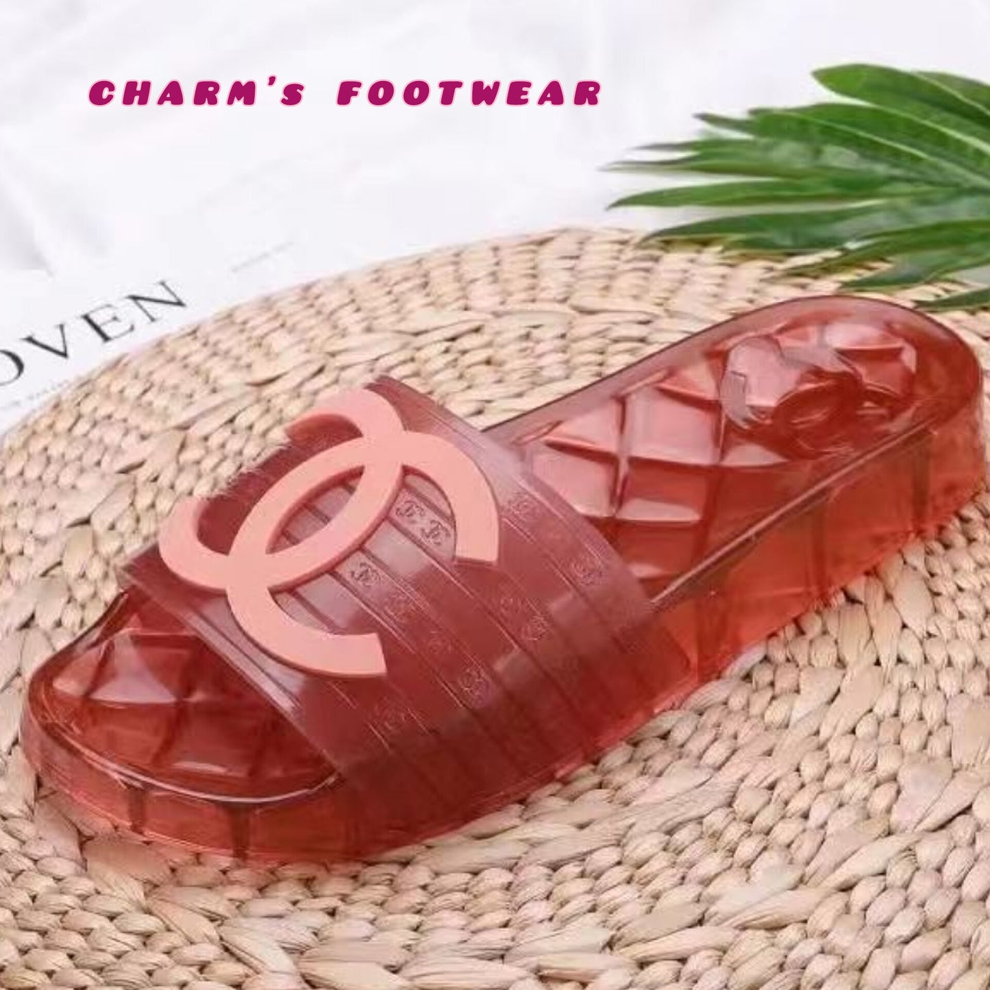 CHANNEL jelly Slippers