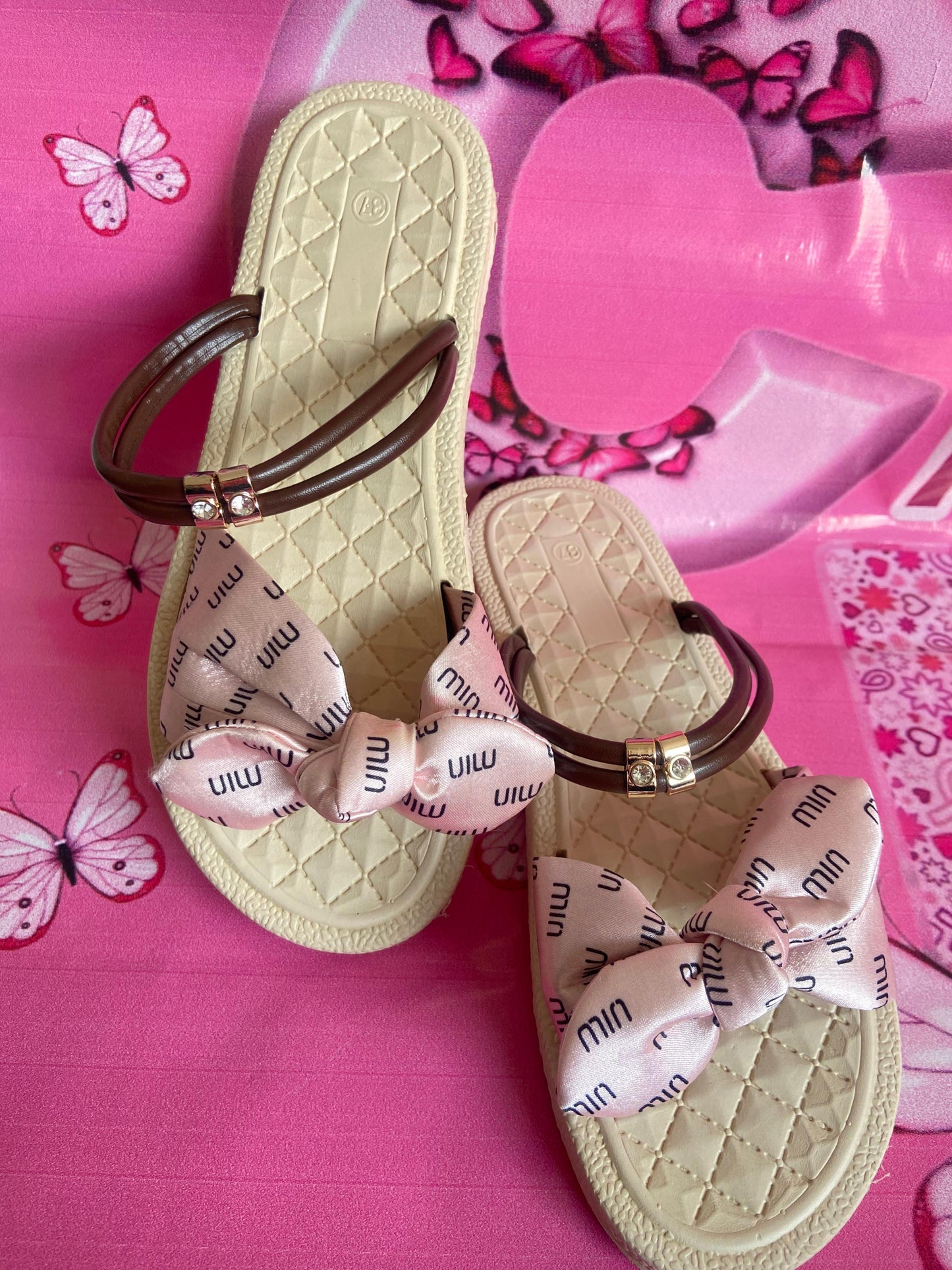 Korean Leather Slippers