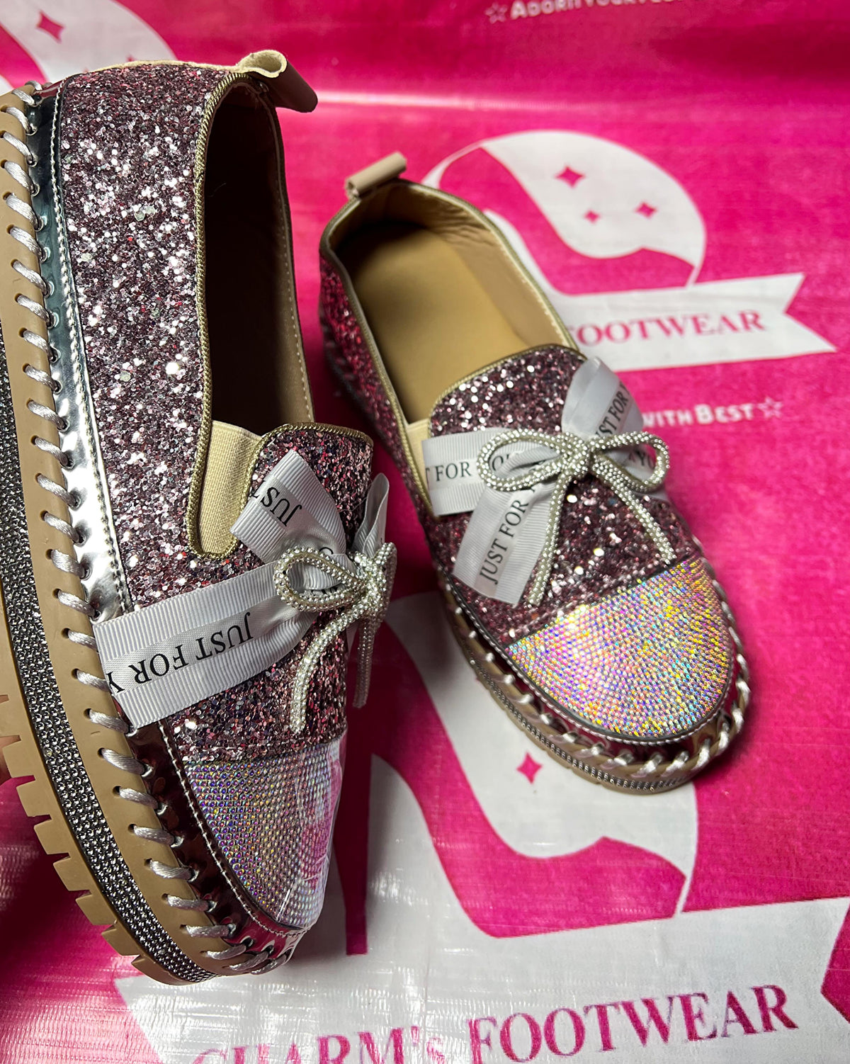 Blingy Shimmer Shoes✨