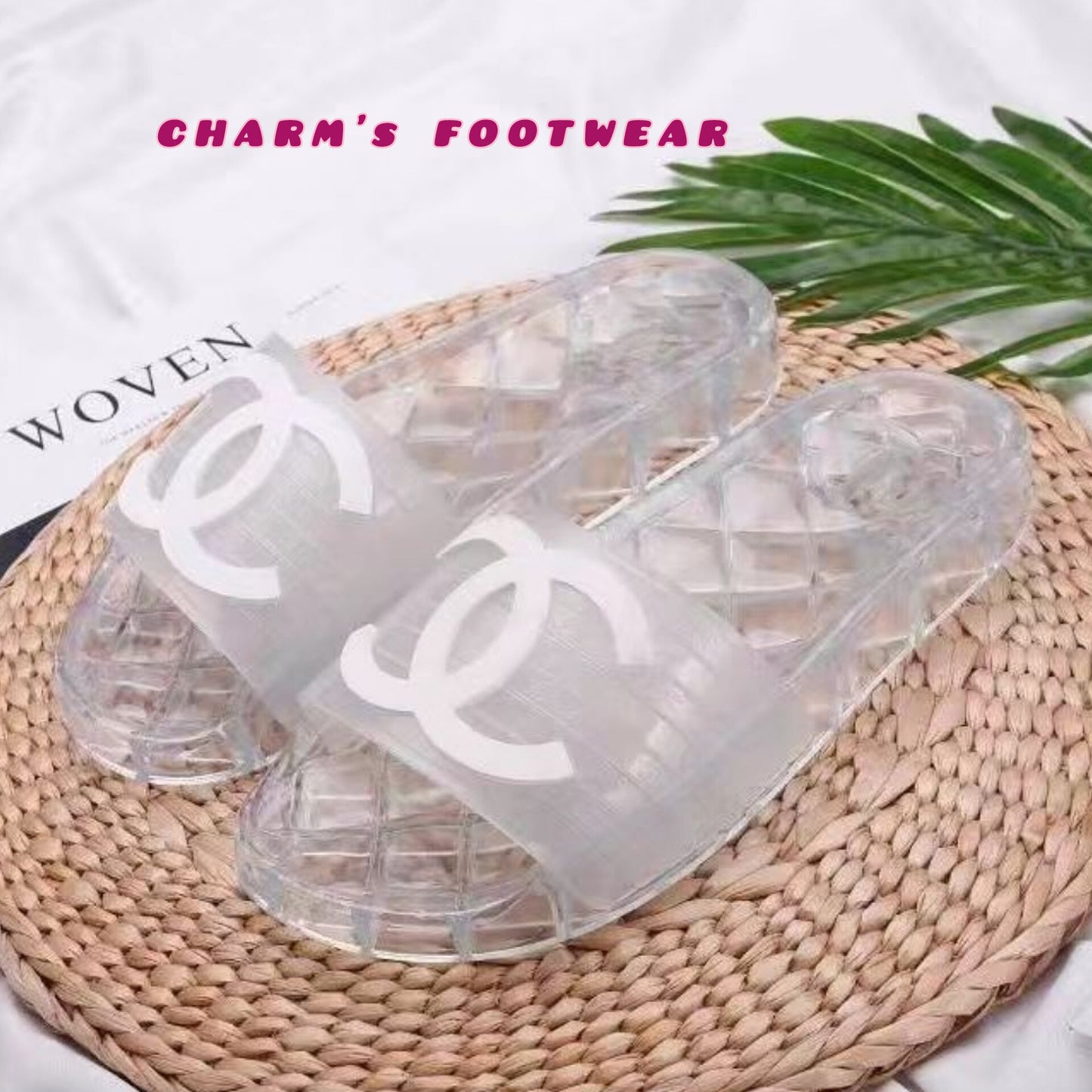 CHANNEL jelly Slippers