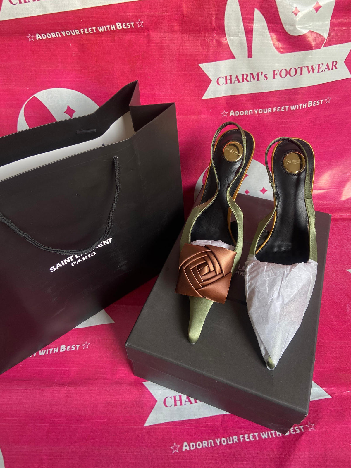 Saint Laurent Amalia Slingback heels